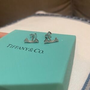 Tiffany & Co. Silver Smile Earrings